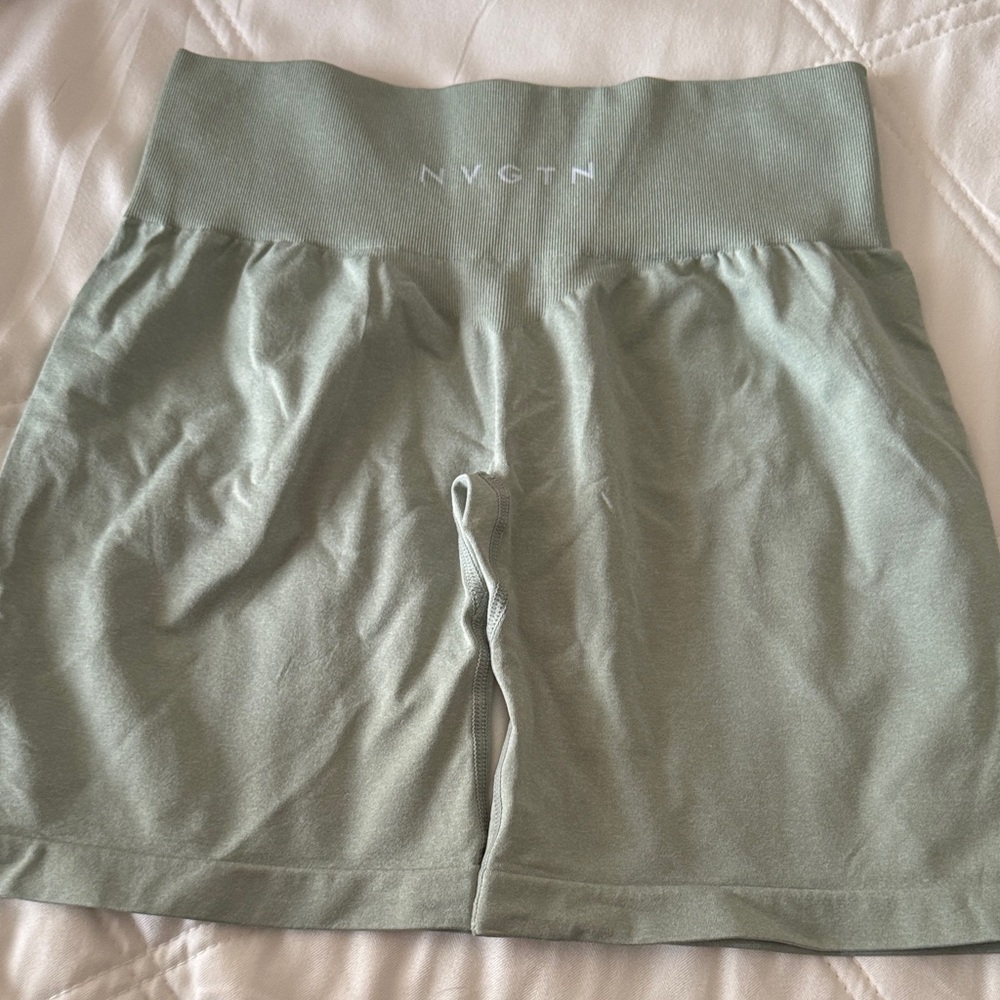 NVGTN Light Green High-Waisted Skirt
